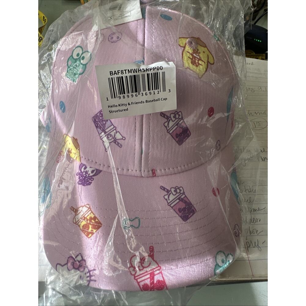 NEW In Bag Hello Kitty Hat Women Pink Baseball Cap Adjustable